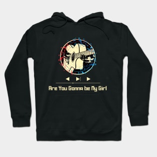 Are You Gonna be my girl on guitar Hoodie